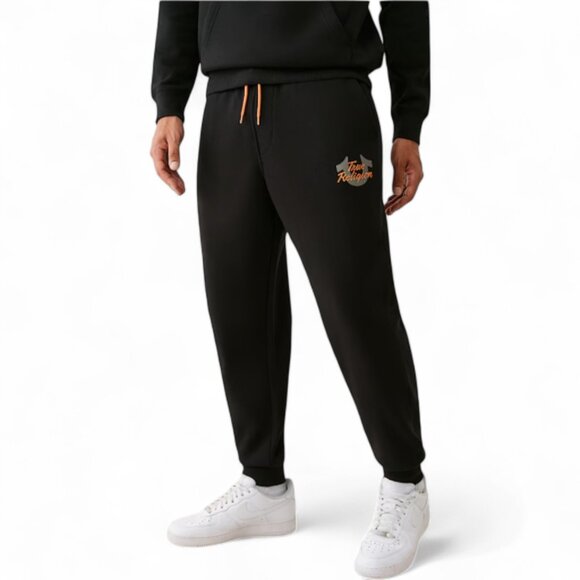 True Religion Mens 2 PC Sweatsuit Fleece Tracksuit Matching Hoodie Joggers NWT - Picture 4 of 15